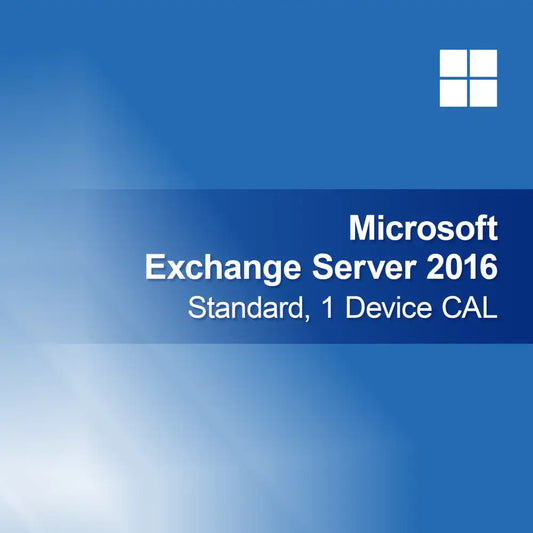 Microsoft Exchange Server 2016 Standard, 1 enheds CAL